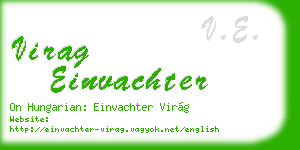 virag einvachter business card
